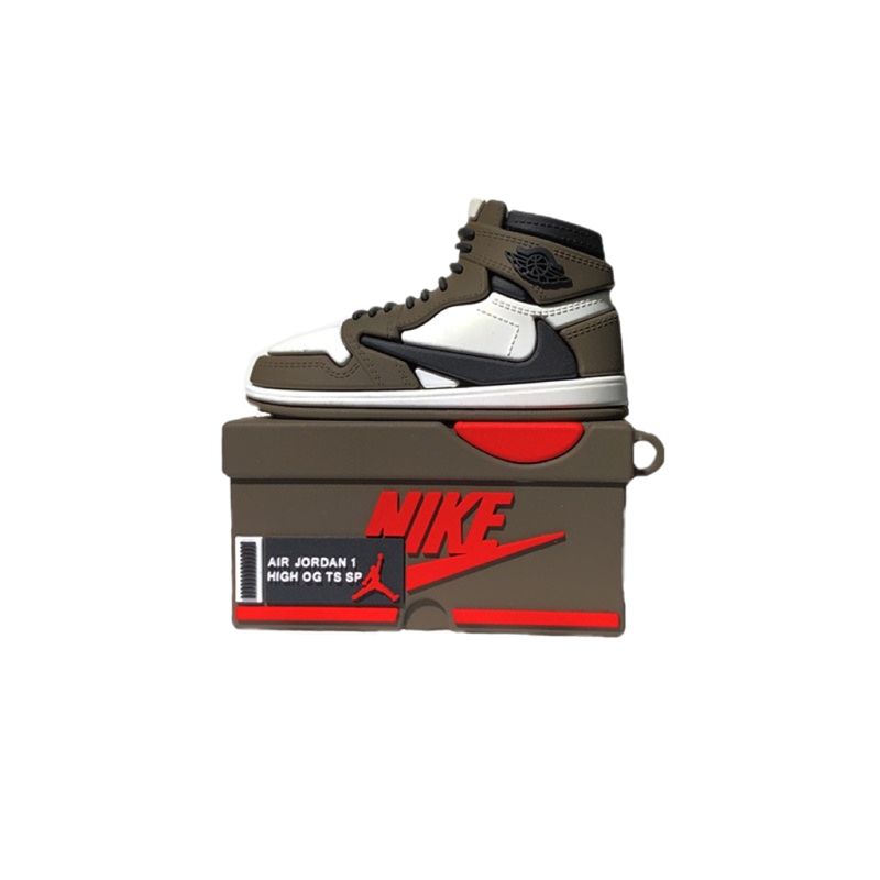 Brown Travis Scott J1 Airpods Case