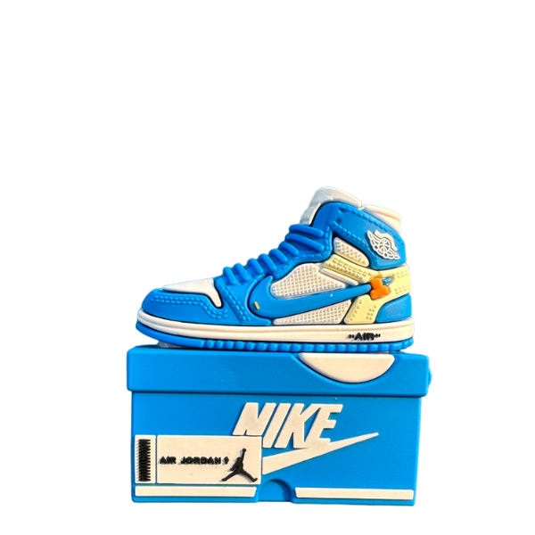 blue Jordan 1 Airpods Cover Case