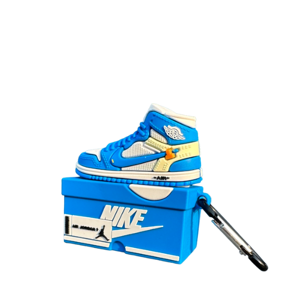 Jordan 1 Blue/White Airpods Case