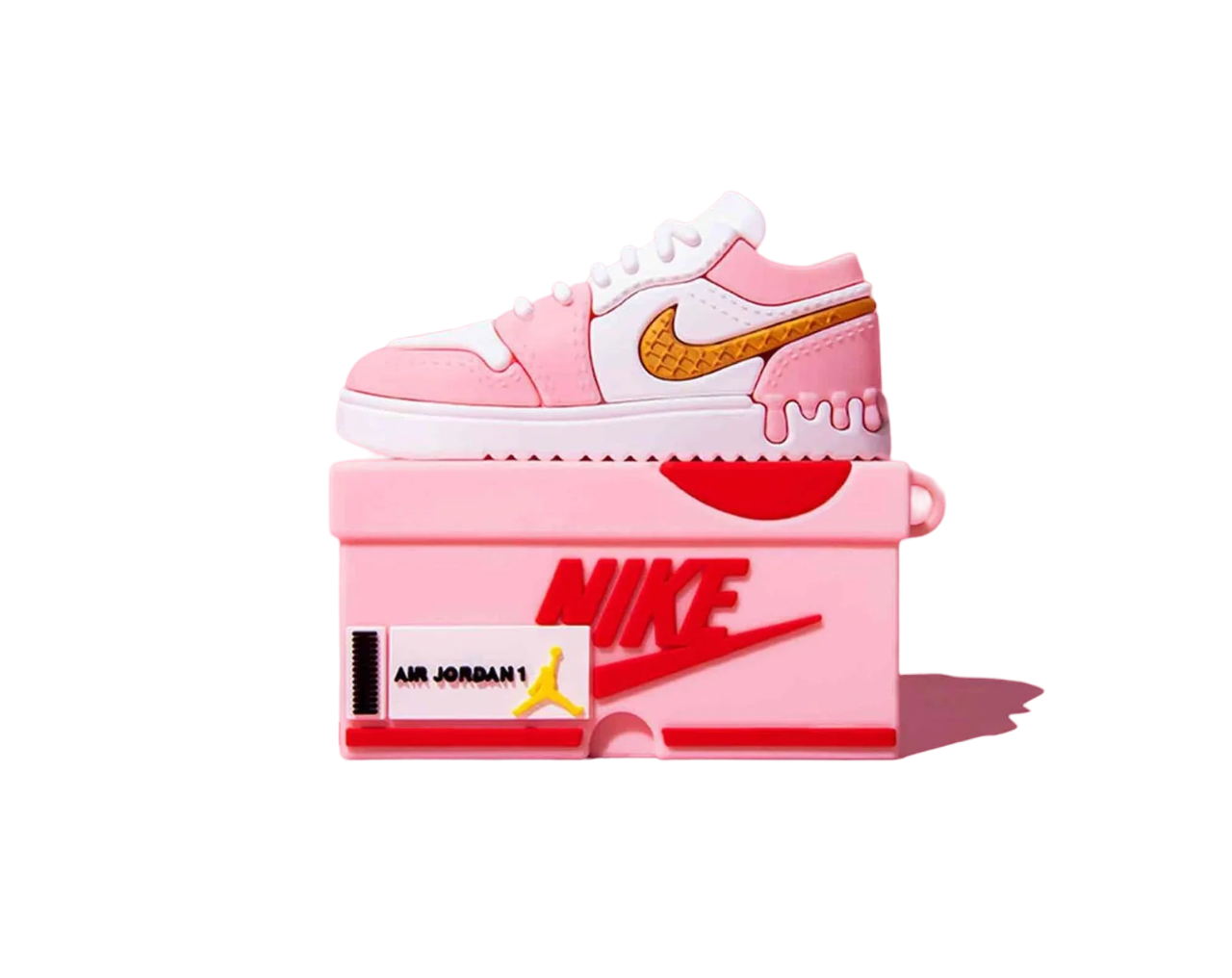 Jordan 1 Low Airpods Case pink