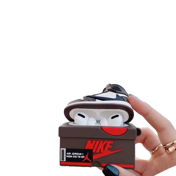 Brown Travis Scott J1 Airpods Case