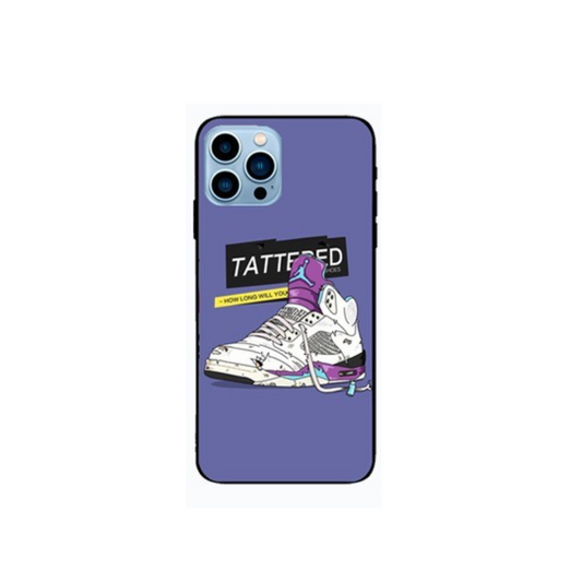 Jordan 4 White/Purple Iphone 13 Pro Cover Case