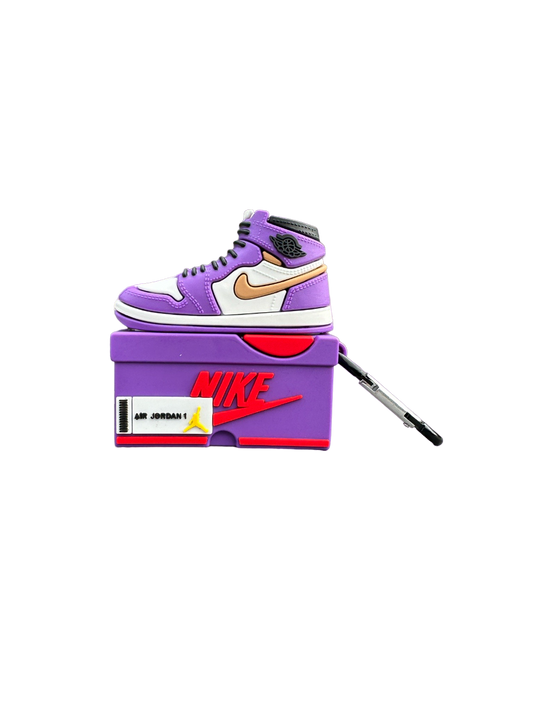 Air Jordan 1 High Sneaker Airpod Case Purple