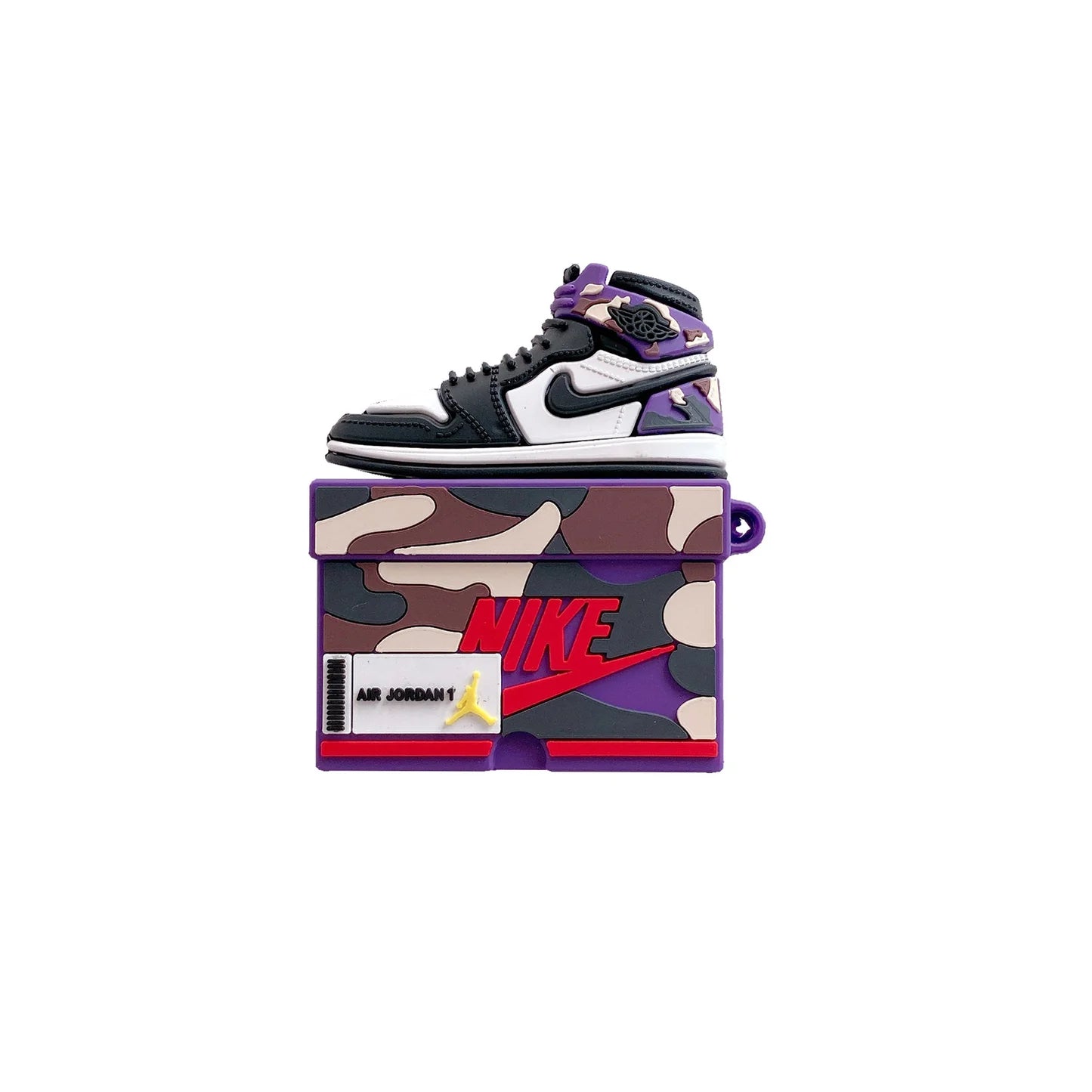 Camouflage Purple Jordan 1 Airpod Case