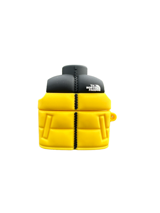 North Face Airpod Cases yellow